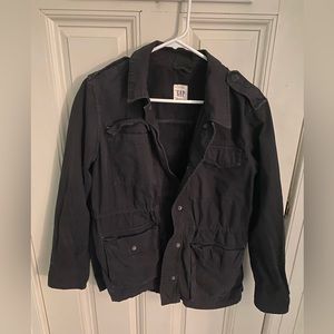 gap black utilitarian jacket